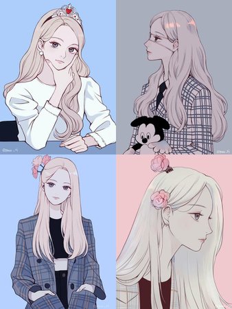 Korean Girl Art Drawing Anime Style Manga