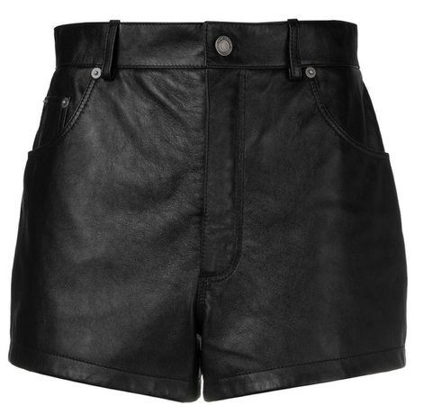 Saint laurent leather shorts