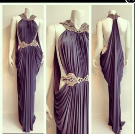 purple Greek dress