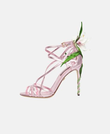 BestSecret – Heeled Sandals by Dolce & Gabbana flower floral
