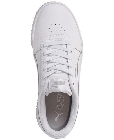 Puma Women's Carina Leather Casual Sneakers from Finish Line & Reviews - Finish Line Athletic Sneakers - Shoes - Macy's