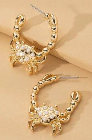 Crab earrings