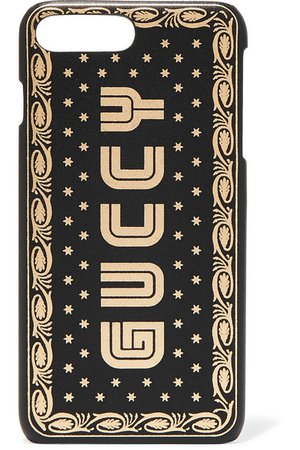 Gucci | Printed leather iPhone 7 and 8 Plus case | NET-A-PORTER.COM