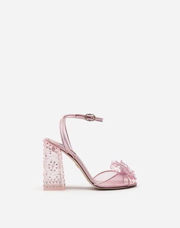 Cinderella Sandals With Sint Glass Heel