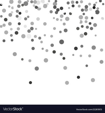 Silver confetti on a white background Royalty Free Vector