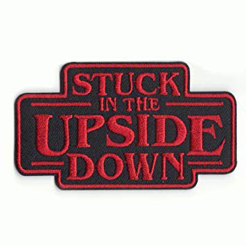 Stranger Things "Stuck In The Upside Down" Logo Iron On Patch: Amazon.ca: Home & Kitchen