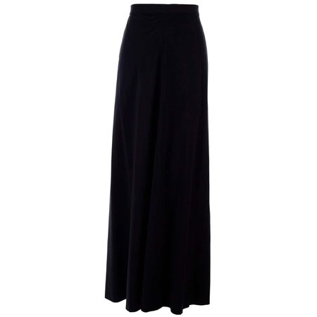 1999 Vintage Chanel Boutique Black Long Full Length Skirt Size 36 For Sale at 1stDibs | chanel portland or