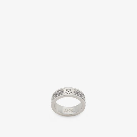 Silver-colored ring - F IS FENDI RING | Fendi