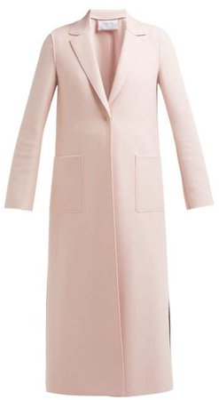 Pressed Wool Overcoat - Womens - Light Pink