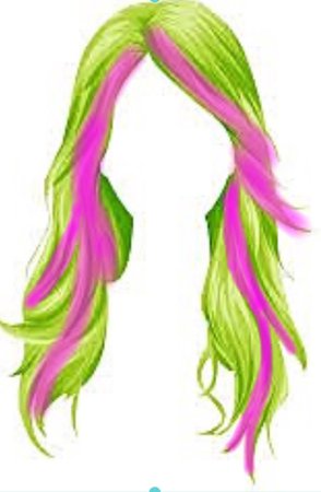 green pink hair