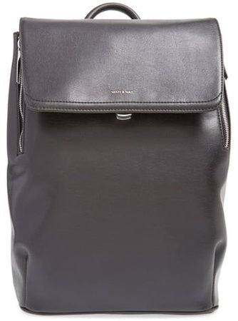 'Fabi' Faux Leather Laptop Backpack