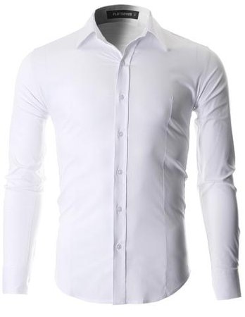 Men's Slim Fit Casual Button Down Dress Shirt Long Sleeve (SH600) ...