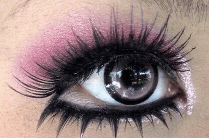 pink gyaru makeup