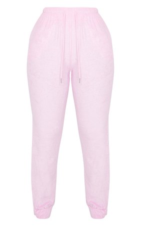 Pink Towelling Joggers | PrettyLittleThing USA
