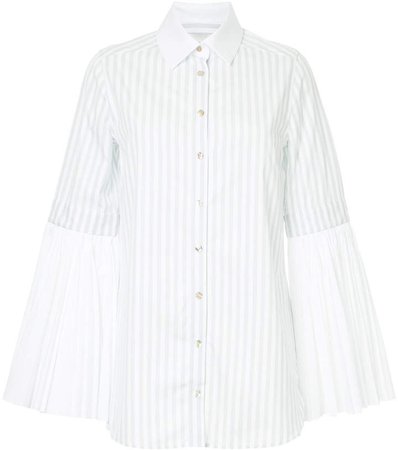Monographie pleated long sleeved shirt