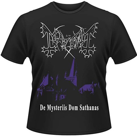 Amazon.com: Plastichead Mayhem De Mysteriis Dom Sathanas Official Men's Black Extra Large.: Clothing