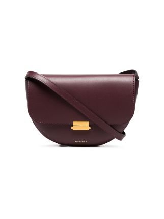 Wandler Burgundy Anna Leather Buckle Belt Bag £470 - Shop Online - Fast Global Shipping, Price