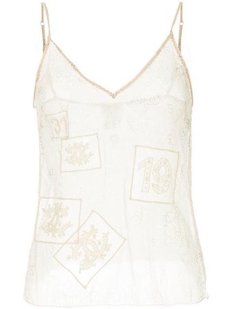 Chanel Vintage Chanel CC sleeveless camisole top