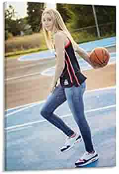 Amazon.com: JIANFU Hoopster Paige Bueckers Poster Painting On Canvas Wall Art Poster Scroll Picture Print Living Room Walls Decor Home Posters 20x30inch(50x75cm): Posters & Prints