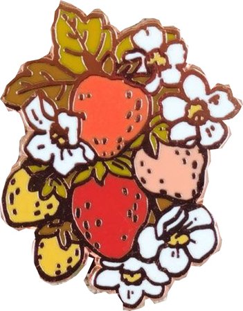 cute strawberry pin