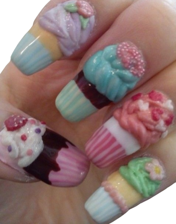 cupcake nails