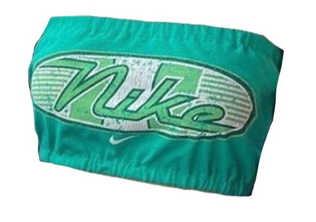 green nike tube top