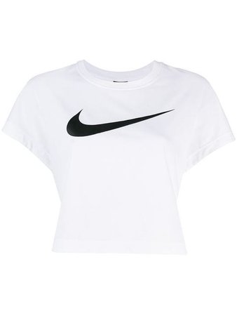 Nike Logo Printed Crop Top - Farfetch