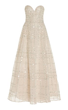 Crystal Grid-Embellished Gown By Elie Saab | Moda Operandi