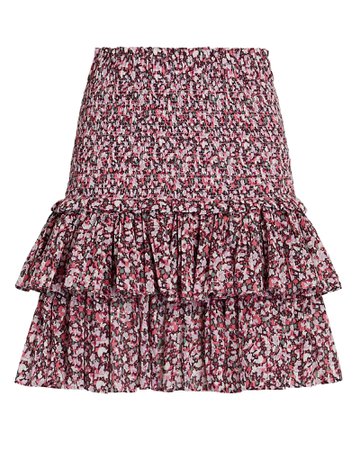 Isabel Marant Étoile Naomi Tiered Floral Mini Skirt | INTERMIX®