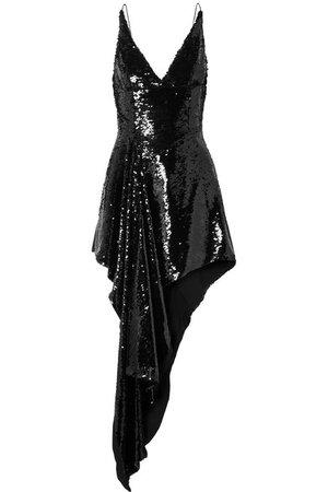16ARLINGTON | Draped sequined crepe dress | NET-A-PORTER.COM