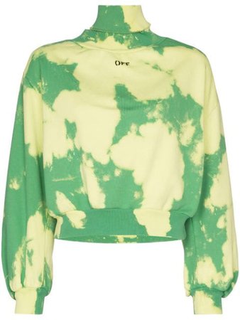 Off-White High-neck Cloud Print Sweater | Farfetch.com