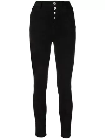 Unravel Project Skinny Suede Trousers