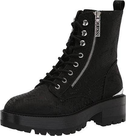 Amazon.com | GUESS Women's Fearne Combat Boot | Boots