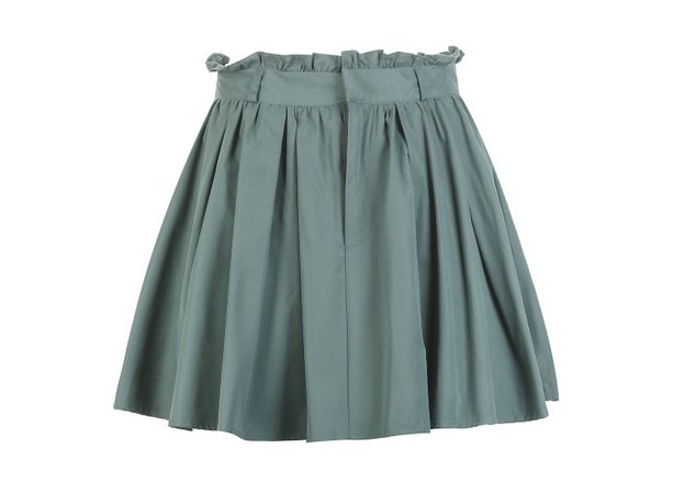 Frilled Pleated Short Skirt