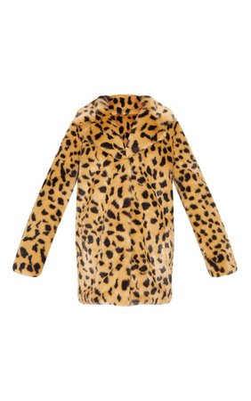 Leopard Faux Fur Coat | Coats & Jackets | PrettyLittleThing USA