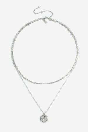 **Organic Coin Multi Row Necklace | Topshop