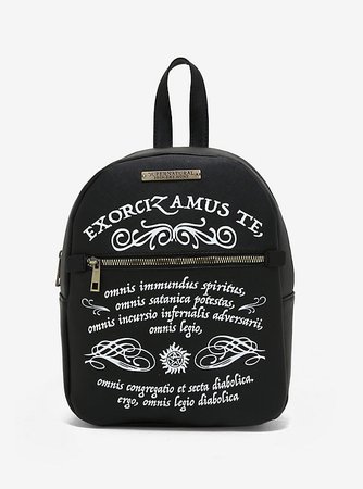 Supernatural Exorcism Incantation Mini Backpack