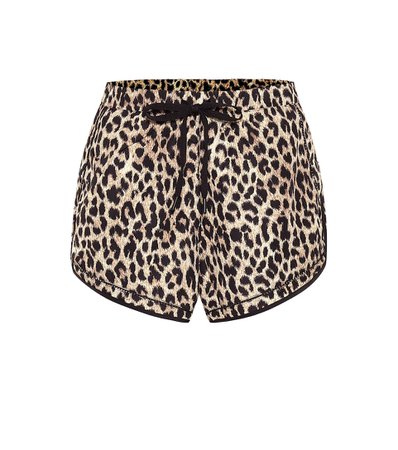 The Upside Leo Violet leopard-print shorts