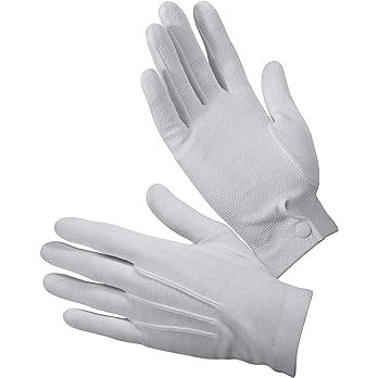 Amazon.com: Rothco Gripper Dot White Parade Gloves, Small : Clothing, Shoes & Jewelry