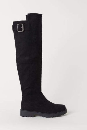 Knee-high Boots - Black