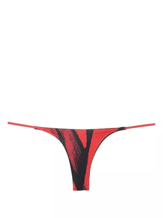 Louisa Ballou abstract-pattern Bikini Bottoms - Farfetch