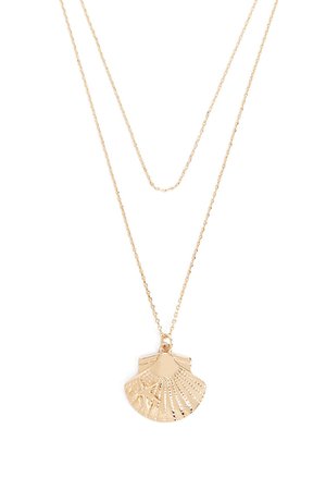 Layered Seashell Pendant Necklace | Forever 21