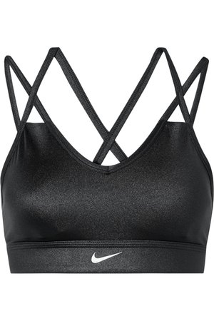 Nike | Indy mesh-paneled Dri-FIT stretch sports bra | NET-A-PORTER.COM