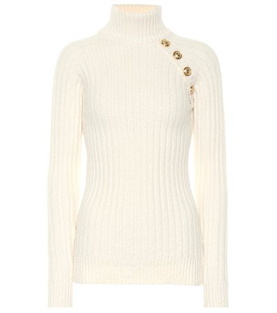 Embellished Turtleneck Sweater | Balmain - mytheresa
