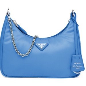 Blue Prada bag