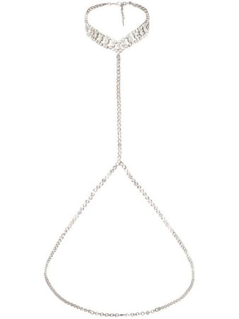 Shop Alessandra Rich crystal body chain with Express Delivery - FARFETCH