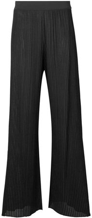 flared ribbed trousers