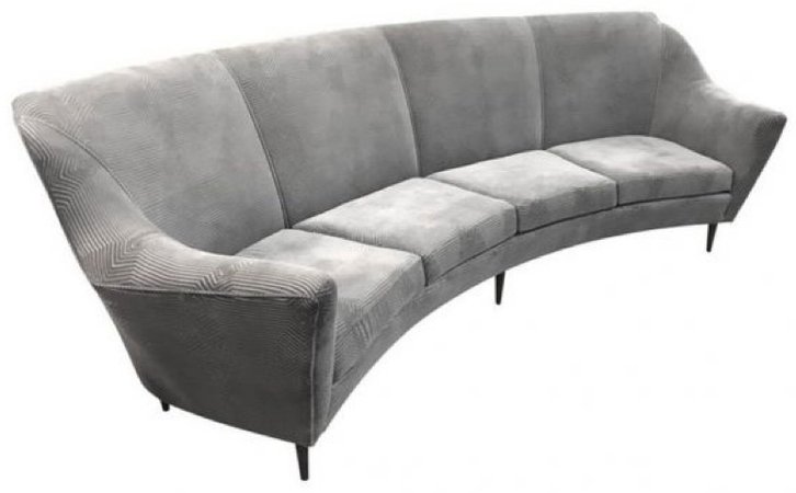 ICO PARISI Grey Curve Sofa