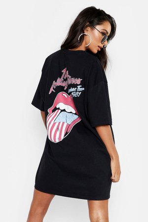 Rolling Stones License T-Shirt Dress | boohoo
