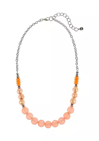 Ruby Rd Silver Tone 20" Coral Beaded Necklace | belk